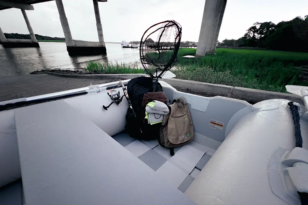 fishing with the dinhy